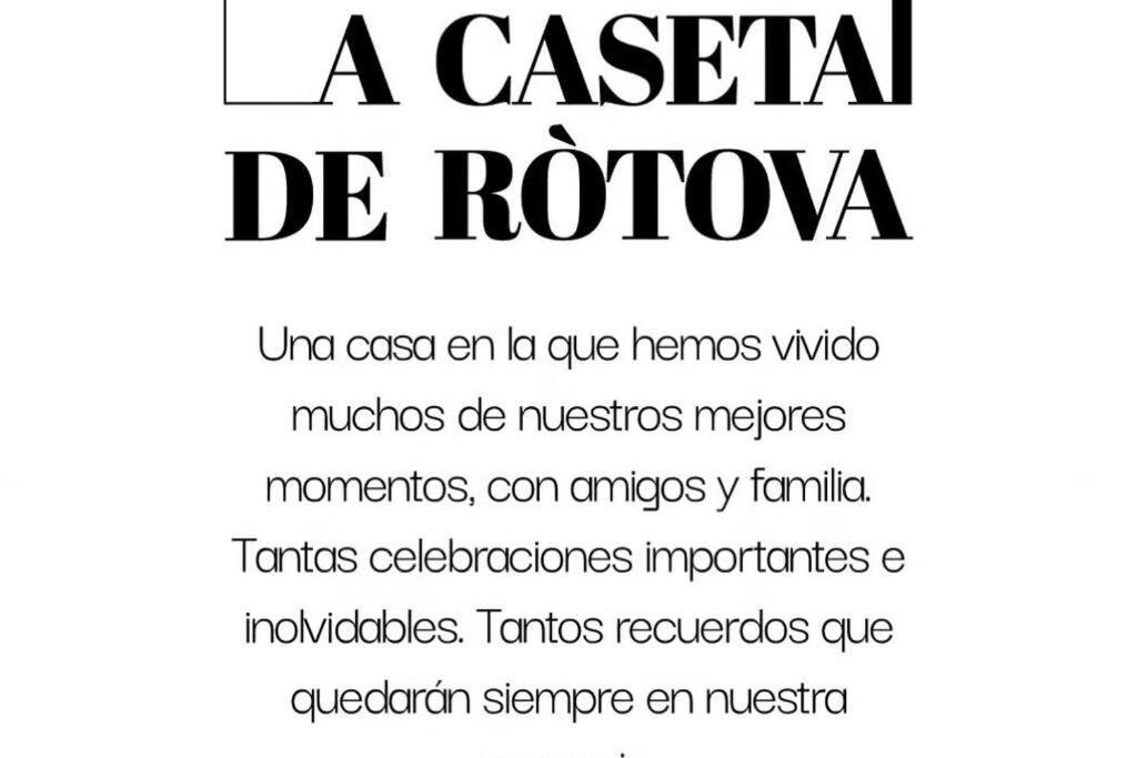 La Caseta De Rotova - Casa Rural Para Desconectar Eksteriør billede